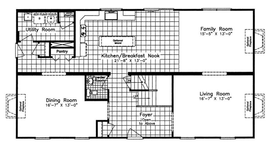 Devonshire NNA 2740 Square Foot Two Story Floor Plan